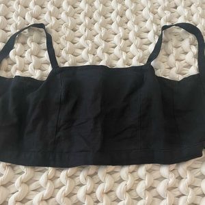 SOLD Boutique brand Bees & Bones handmade linen tie back top!